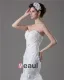 Elegant Beading Applique Sweetheart Floor Length Court Train Yarn Mermaid Wedding Dress