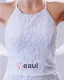 Feather Lace Halter Feather Brush Train Mermaid Wedding Dresses