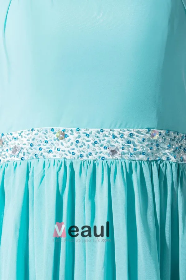 Chiffong Elastisk Silke Som Spagetti Satin Siden Band Beading Armlos Dragkedja Golv Langd Plisserad Aftonklänningar