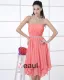 Kjaereste Chiffon Ruffle Beaded Lar Lengde Cocktail Kjoler Festkjoler