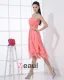 Kjaereste Chiffon Ruffle Beaded Lar Lengde Cocktail Kjoler Festkjoler