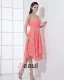 Kjaereste Chiffon Ruffle Beaded Lar Lengde Cocktail Kjoler Festkjoler