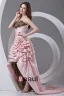 Taffeta Ruffle Flower Floor Length Leopard Prom Dress