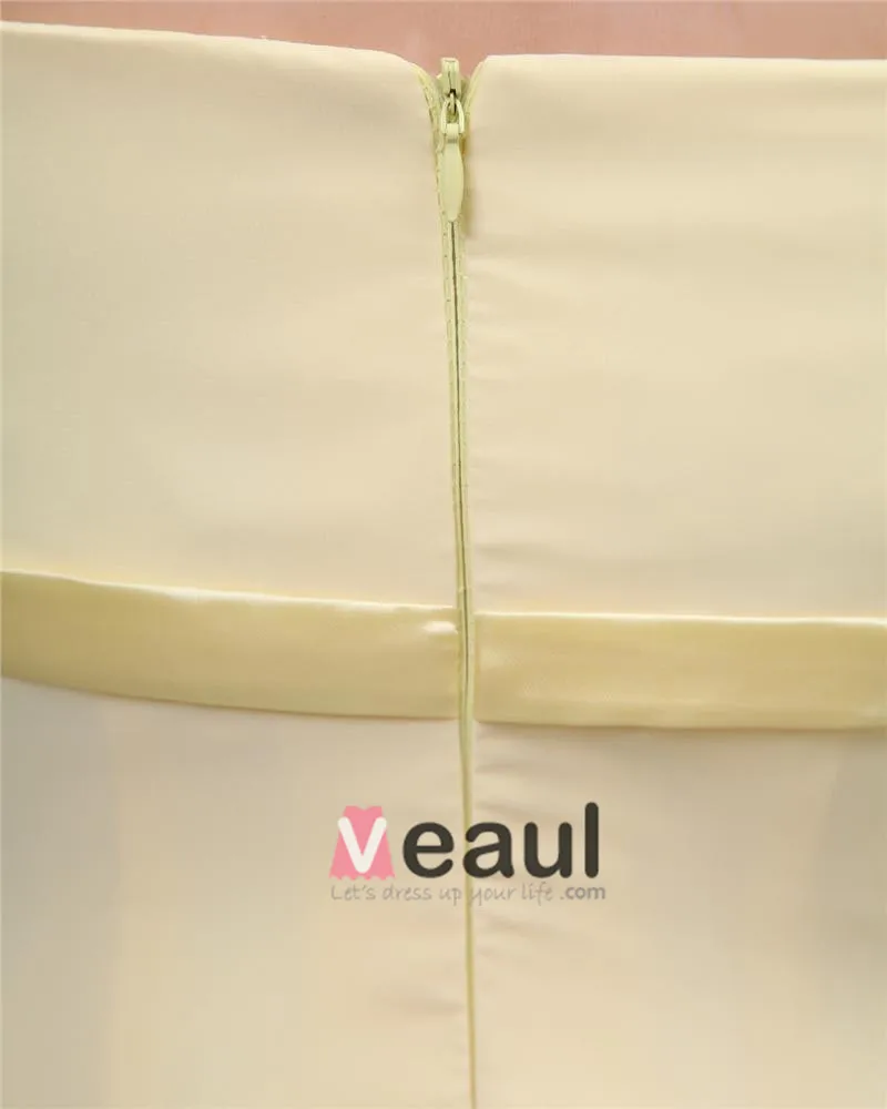 Elegant Imperium Kjaereste Fotside Chiffon Brudepikekjoler