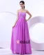 Chiffon Perle Kjaereste Gulv Lengde Aftenkjoler Selskapskjoler