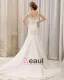 Etage De Train De Chapelle De Satin D'amoureux Dentelle Elegante Robe De Mariée Sirène
