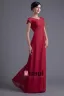 Fashion Chiffon Pleated V Neck Petal Floor Length Bridesmaid Dress