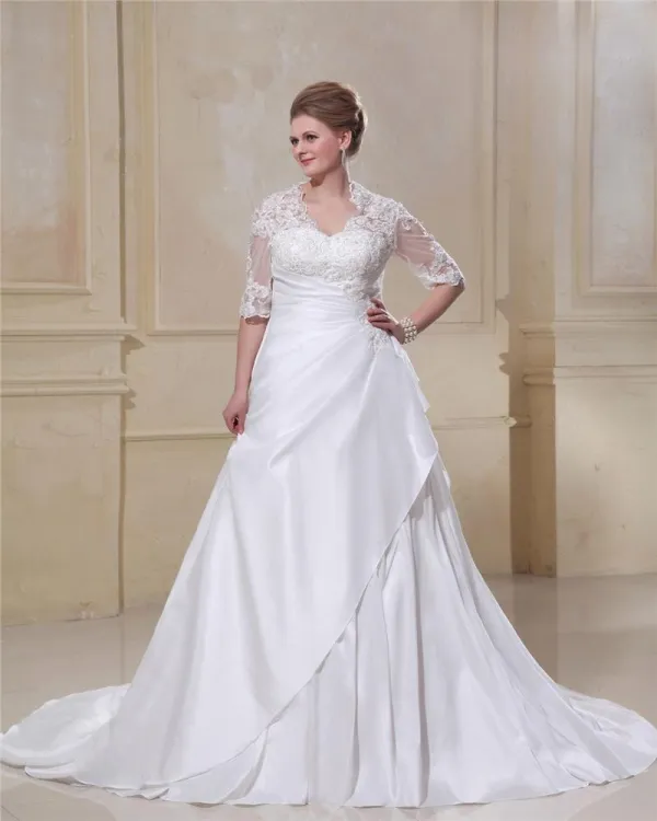 Taffeta Lace Wedding Dress