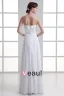 En Mousseline A Volants Bretelles Parole Longueur Robe Plissee De Mariée Empire