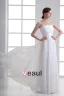 En Mousseline A Volants Bretelles Parole Longueur Robe Plissee De Mariée Empire