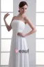 En Mousseline A Volants Bretelles Parole Longueur Robe Plissee De Mariée Empire