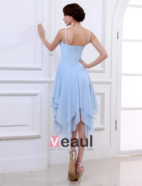 Boule Bretelles The Longueur Robe De Soirée En Satin De Mode