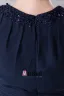 Tissu En Soie Decollete Couture Perles Genou Robes De Demoiselle D'honneur De Longueur Mousseline De Soie Imites