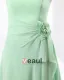 Flowers Chiffon Strapless Knee Length Bridesmaid Dresses