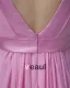 Chiffon V-hals Gulv Lengde Brudepikekjoler