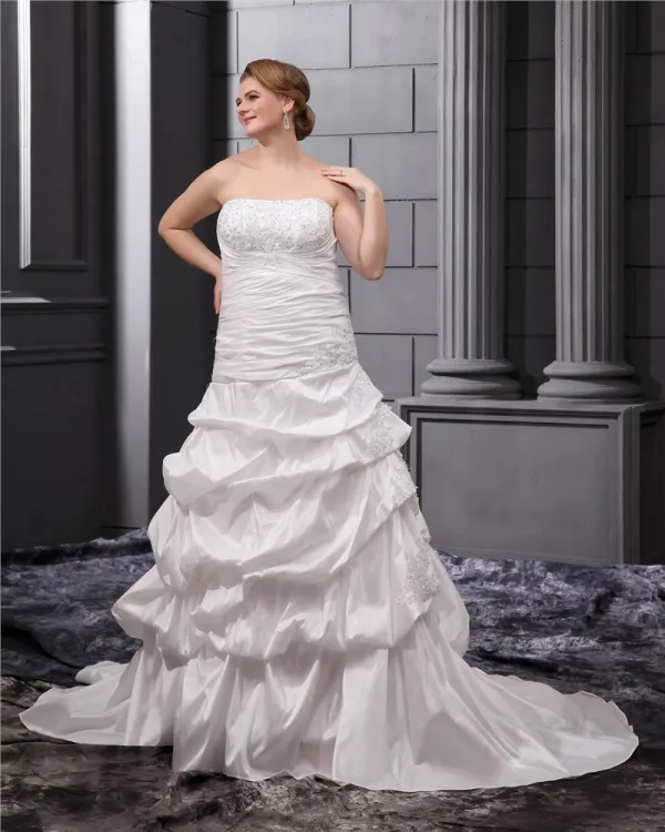 sachin and babi light blue dress Plus Size Beading Court Bridal Ball Gown Wedding Dress