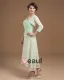 Absorbing Strapless Tea Length Applique Chiffon Mother of the Bride Dress