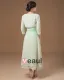 Absorbing Strapless Tea Length Applique Chiffon Mother of the Bride Dress