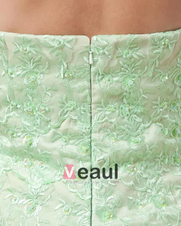 Absorbing Strapless Tea Length Applique Chiffon Mother of the Bride Dress