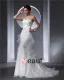 Sweetheart Floor Length Lace Beading Organza Ruffles Women Mermaid Wedding Dress