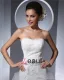 Sweetheart Floor Length Lace Beading Organza Ruffles Women Mermaid Wedding Dress