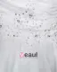 Beautiful Beading Ruffle Sweetheart Floor Length Court Train Organza Satin A Line Wedding Dress