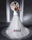 Beautiful Beading Ruffle Sweetheart Floor Length Court Train Organza Satin A Line Wedding Dress