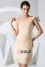 Stilvollen Chiffon- Silk Elastische Seide Wie Satin Slopping Sicke Reißverschluss Ärmellose Knielangen Cocktailkleid