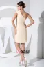 Stilvollen Chiffon- Silk Elastische Seide Wie Satin Slopping Sicke Reißverschluss Ärmellose Knielangen Cocktailkleid