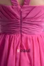 Fashion Chiffon Pleated Square Thigh Length Bridesmaid Dress