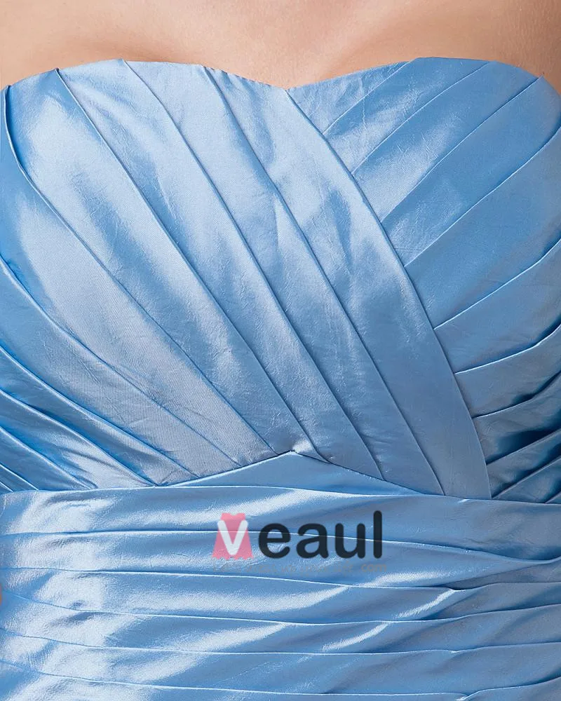 Taffeta Applikasjon Kjaereste Knelange Modre Av Bruden Gjester Kjoler