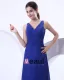 Elegant Chiffon Ruffles V Neck Floor Length Mother of the Bride Dress