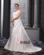 Large Size Satin Sweetheart Chapel Train Wedding Dresses