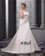 Large Size Satin Sweetheart Chapel Train Wedding Dresses