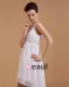 Ceinture Applique Col V Mini Robe / Graduation Des Robes De Mariage De Robe De Mariée Courtes