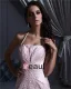 Satin Beading Embroidery Halter Court Mermaid Bridal Gown Wedding Dress
