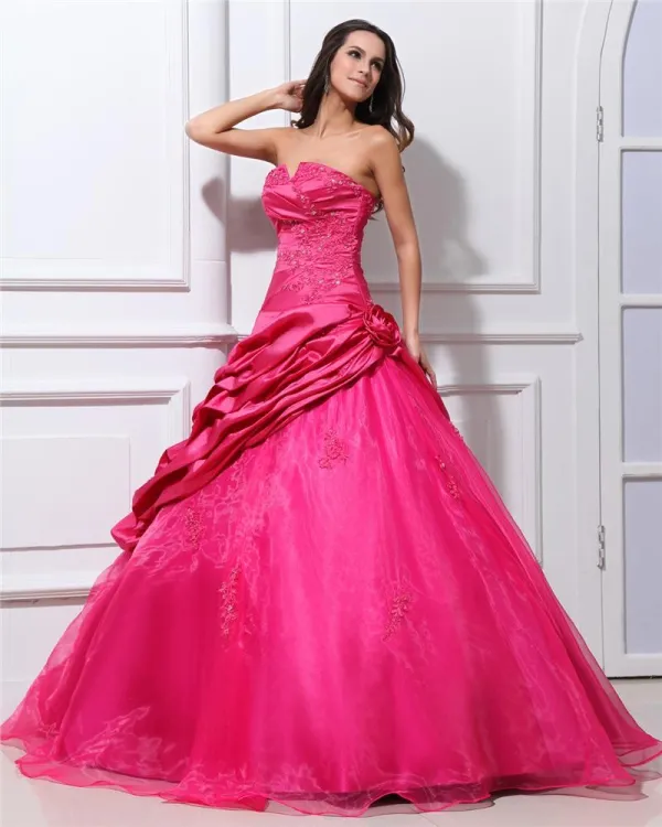 Bridesmaid Dresses Long Royal Blue Taffeta Evening Dress Floor Length —  Bridelily