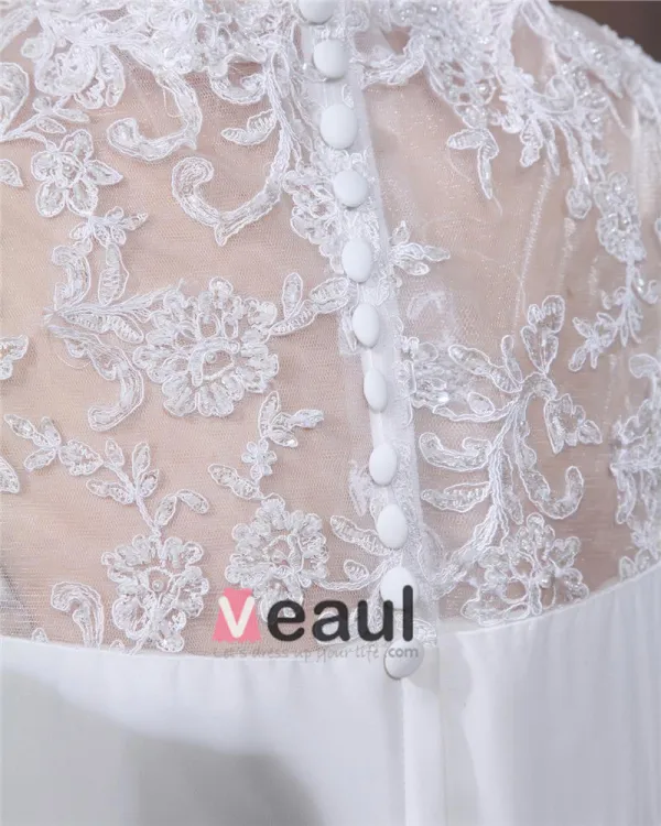Elegant Cherie Parole Longueur Satin Mousseline De Soie Plus La Robe De Mariage De Taille