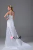Strapless Flower Pleated Asymmetrical High Low Taffeta Woman Mini Wedding Dress