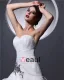 Elegant Organza Ruffles Sweetheart Chapel Train Bridal Mermaid Wedding Dress