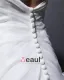 Elegant Organza Ruffles Sweetheart Chapel Train Bridal Mermaid Wedding Dress