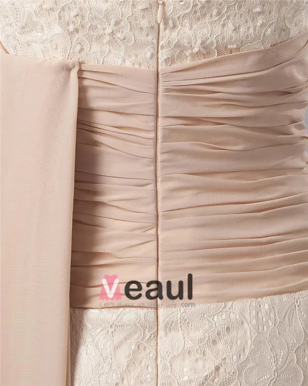 Ceinture De Lacet Une Epaule Longueur De Plancher Meres De Clients Robe De Mariée