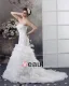 Beading Ruffles Applique Sweetheart Floor Length Yarn Mermaid Wedding Dress