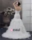 Beading Ruffles Applique Sweetheart Floor Length Yarn Mermaid Wedding Dress