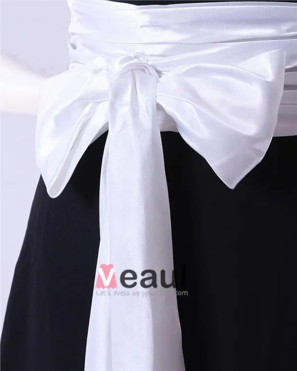Charming Chiffon Sash Strapless Floor Length Bridesmaid Dresses