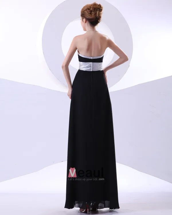Charming Chiffon Sash Strapless Floor Length Bridesmaid Dresses