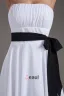 Fashion Strapless Knee Length Chiffon Bridesmaids Dresses