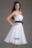 Fashion Strapless Knee Length Chiffon Bridesmaids Dresses