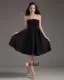 Fashion Strapless Knee Length Chiffon Bridesmaids Dresses