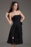 Fashion Strapless Knee Length Chiffon Bridesmaids Dresses
